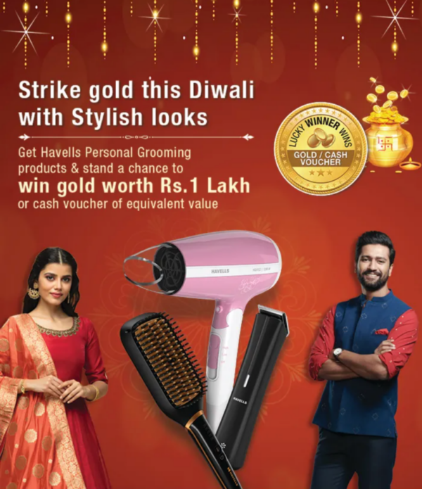 Havells Diwali Offer: Win Free Gold, Gifts & Vouchers