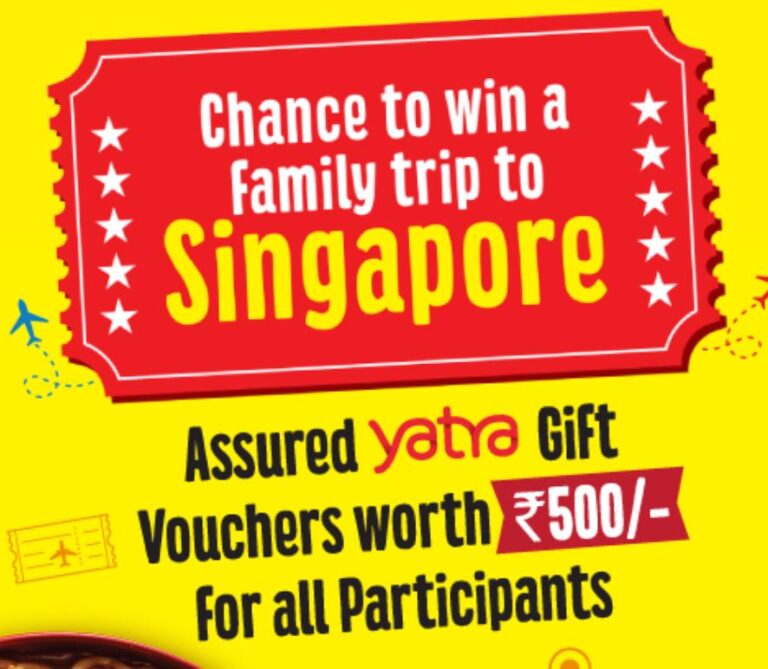 Maggi Win a Trip Offer: Assured ₹500 Yatra Voucher For All, Win Singapore Trip | LOT Code