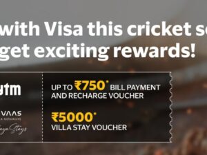 Visa card Tap to Pay offer : Claim ₹750 Paytm + ₹5000 FREE Hotel Vouchers