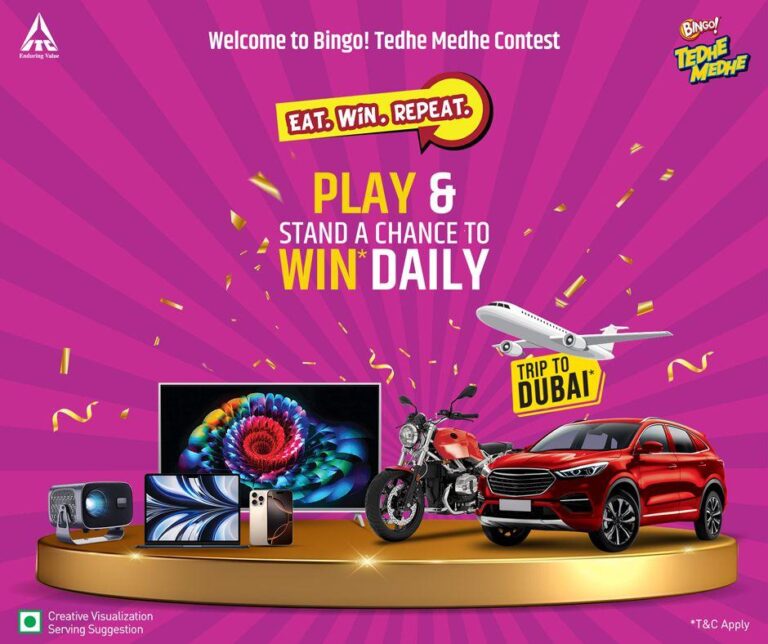 Bingo Tedhe Medhe ‘Eat win repeat’ contest : Win Huge prizes
