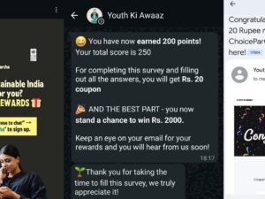 Youth Ki Awaaz Survey offer : Get Amazon Shopping or Uber Gift Card