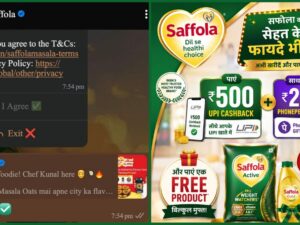 Saffola Free Merchandise Offer