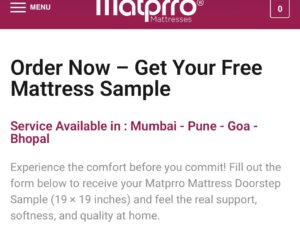 FREE Matprro Mattress Sample (19 × 19 inches)