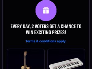Win Guitar and Portable Keyboard via Yamaha Vote